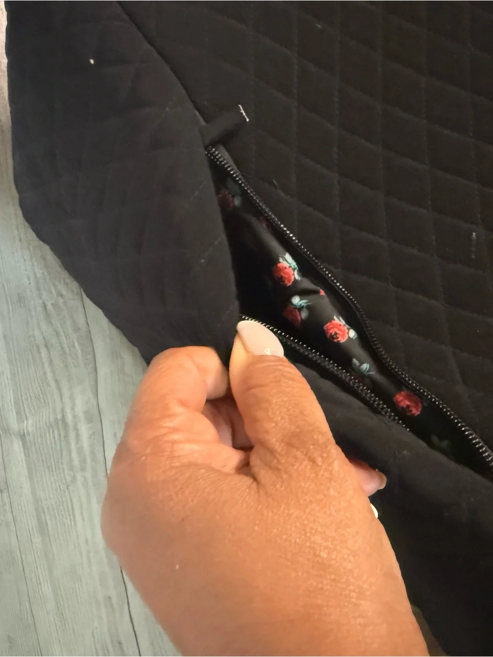 Vera Bradley Black Quilted Travel Weekender